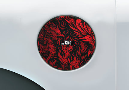 Ash_born Red Fuel Cap Wrap for Cars