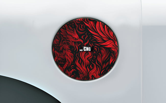 Ash_born Red Fuel Cap Wrap for Cars