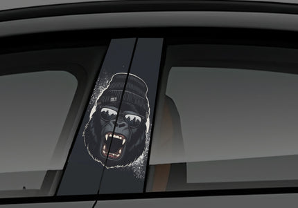 Pop Kong window pillar wrap for cars