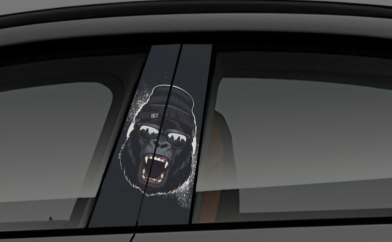 Pop Kong window pillar wrap for cars