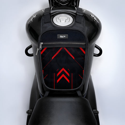 Red Strip Motorcycle Tank Bags
