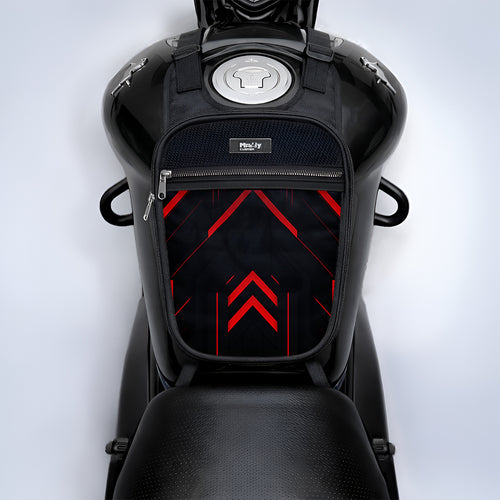 Red Strip Motorcycle Tank Bags