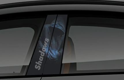 Shadows window pillar wrap for cars