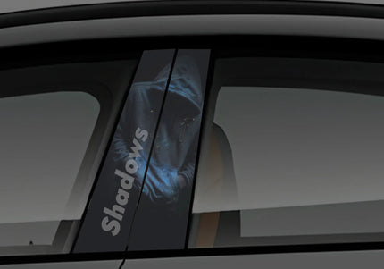 Shadows window pillar wrap for cars