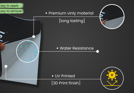 Old Moon Window Pillar Wrap for Cars