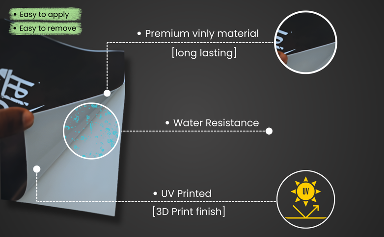 Ash Born Window Pillar Wrap for Cars