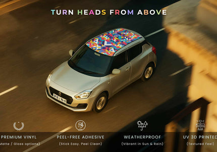 Split Verse Wrap for Roof Top for Cars