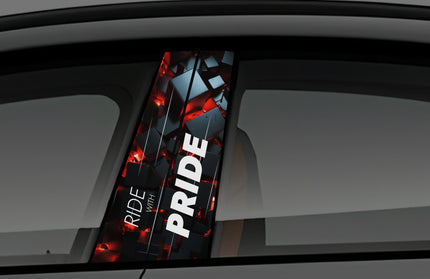 pride window pillar wrap for cars
