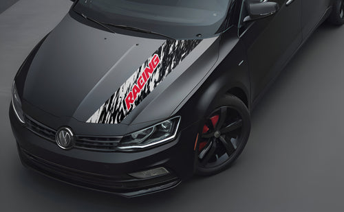 Racing Bonnet Wrap for Cars
