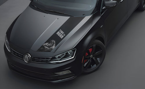 Time To Roar Bonnet Wrap for Cars
