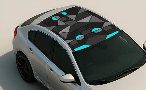 Zen Blocks Wrap for Roof Top for Cars